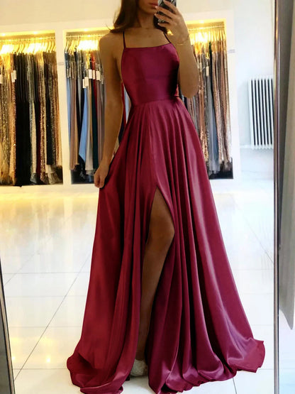 Elegant Pink Bridal Party Dress