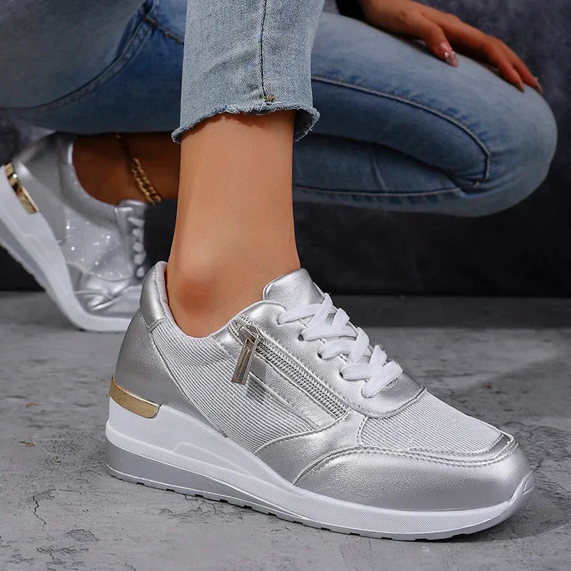 Green Low Top Lace Sneakers