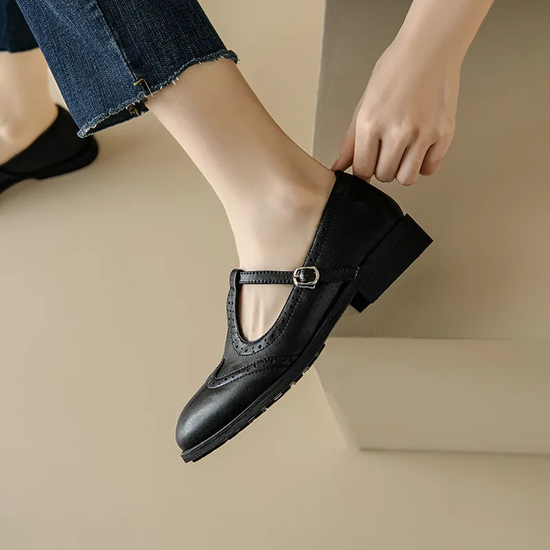 Elegant T-Strap Mary Jane Shoes for Women
