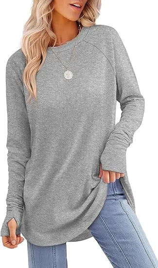 Women's Casual Crew Neck Tunic
