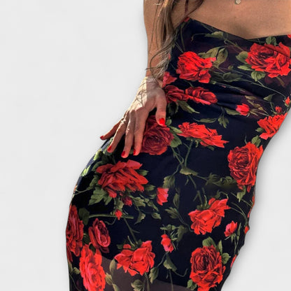 Pretty Floral Summer Party Dress