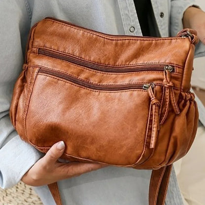 Faux Leather Small Cross Body Handbag