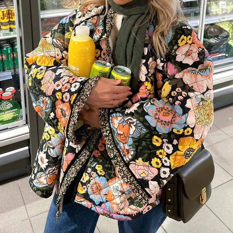 Women's Pretty Patchwork Trench Coat