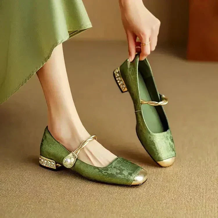 Elegant Mestelle Flat Mary Jane Shoes - Nocini