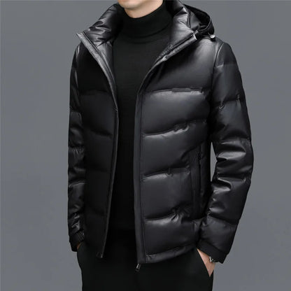 Warm Quilted Hooded Puffer Coat