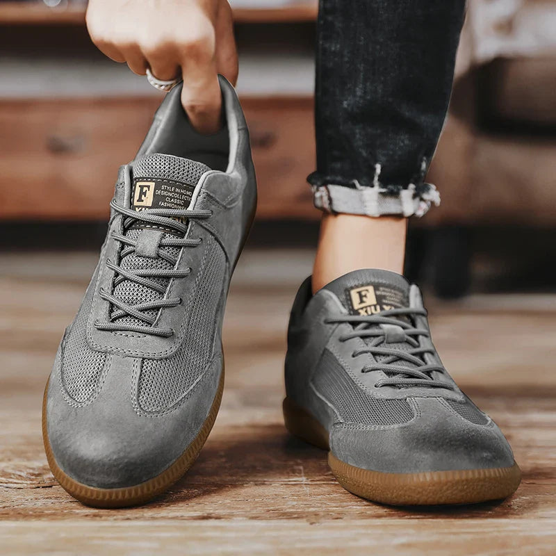 Soft Suede Low Top Casual Sneaker - Nocini