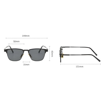Trendy Semi-Rimmed Shades