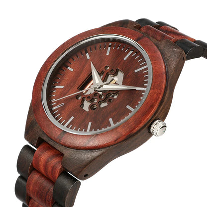 Classic Wooden Round Analog Watch