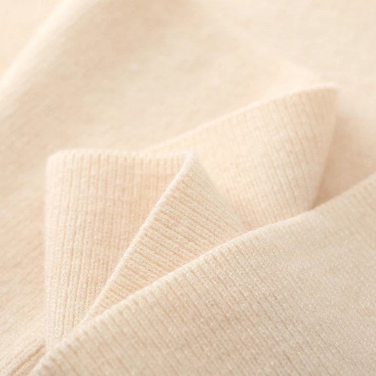 Comfortable Elastic Waist Knit Pants