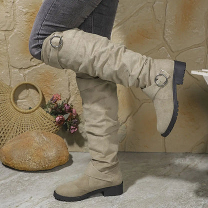 Women's Tall Leather Knee Boots