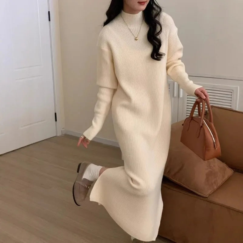 Soft Knit Winter Sweater Dress
