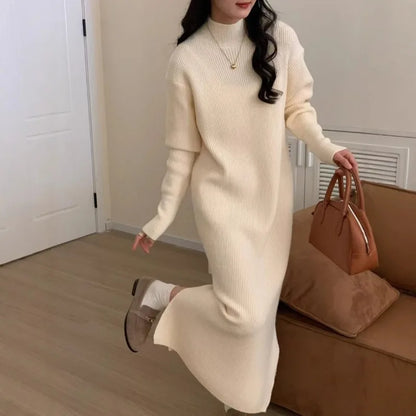 Soft Knit Winter Sweater Dress