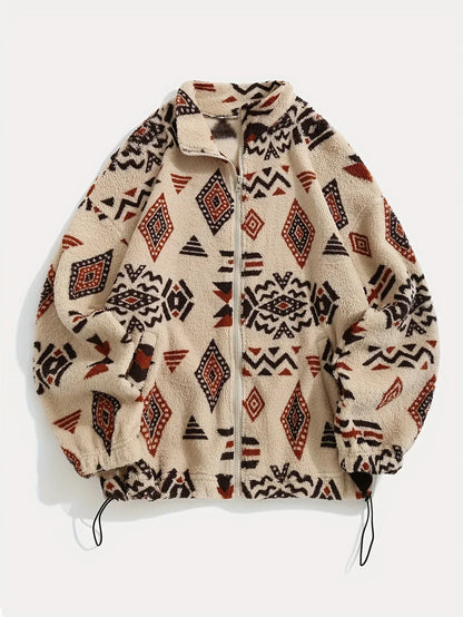 Cozy Fleece Casual Zip Up Jacket