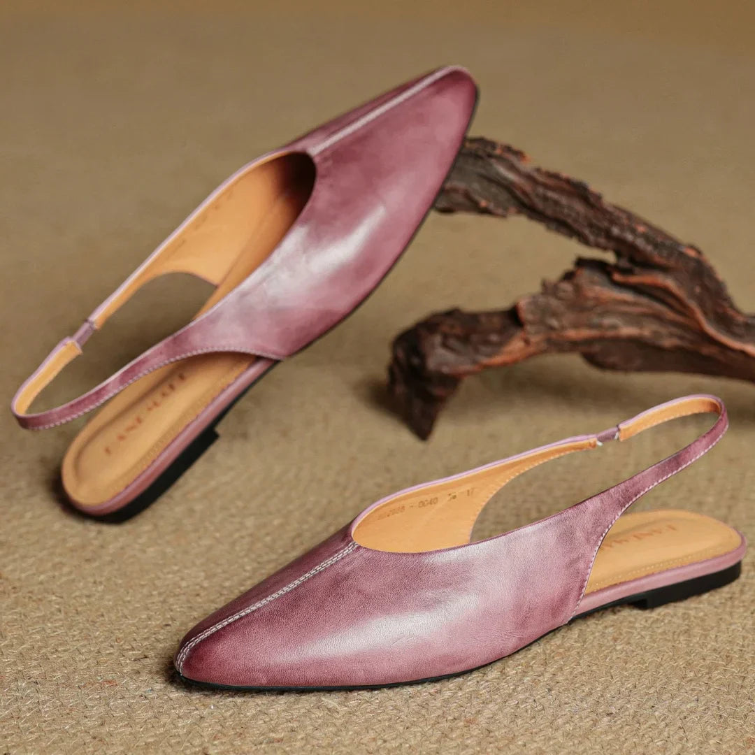 Elegant Pointy Toe Slip On Flats