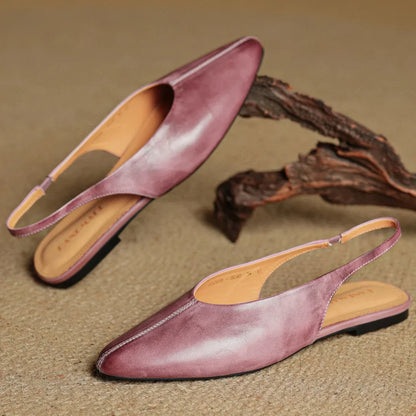 Elegant Pointy Toe Slip On Flats