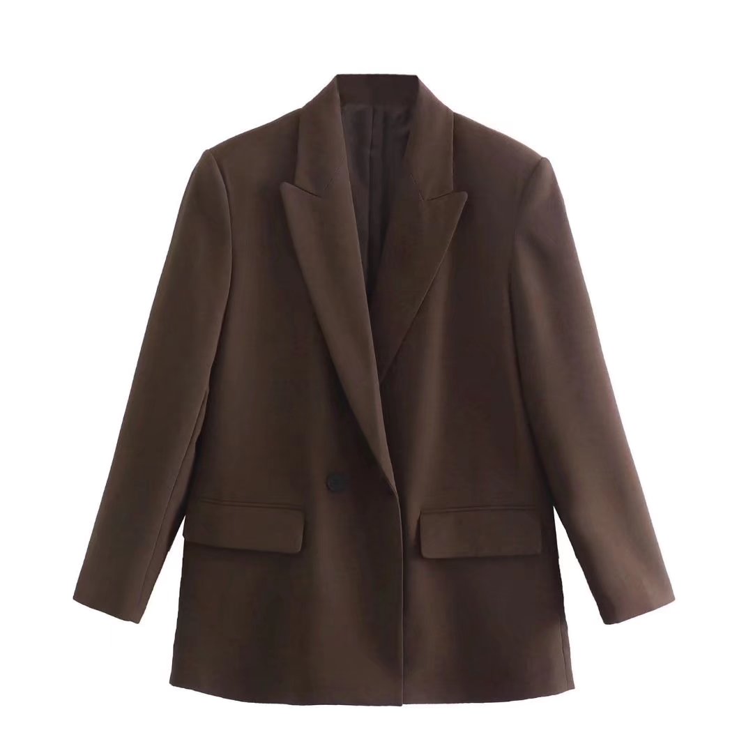 Stylish Women's Double Button Jacket