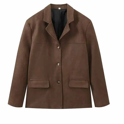 Classic Luxury Suede Jacket for Women