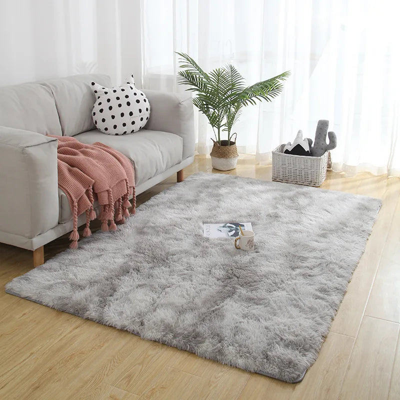 Soft Shaggy Faux Fur Area Rug for Living Rooms