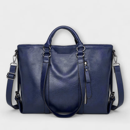 Large Faux Leather Tote Bag for Daily Use