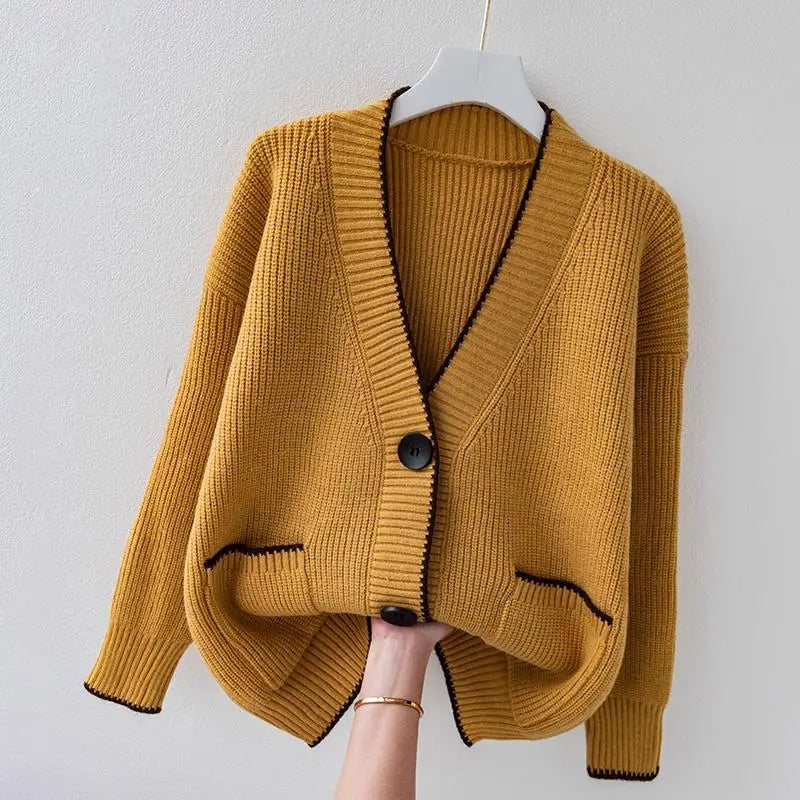 Fashionable Button Front Cardigan