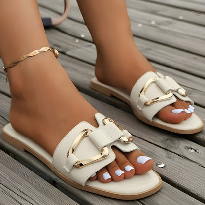 Luxury Buckle Ballet Flats - Nocini