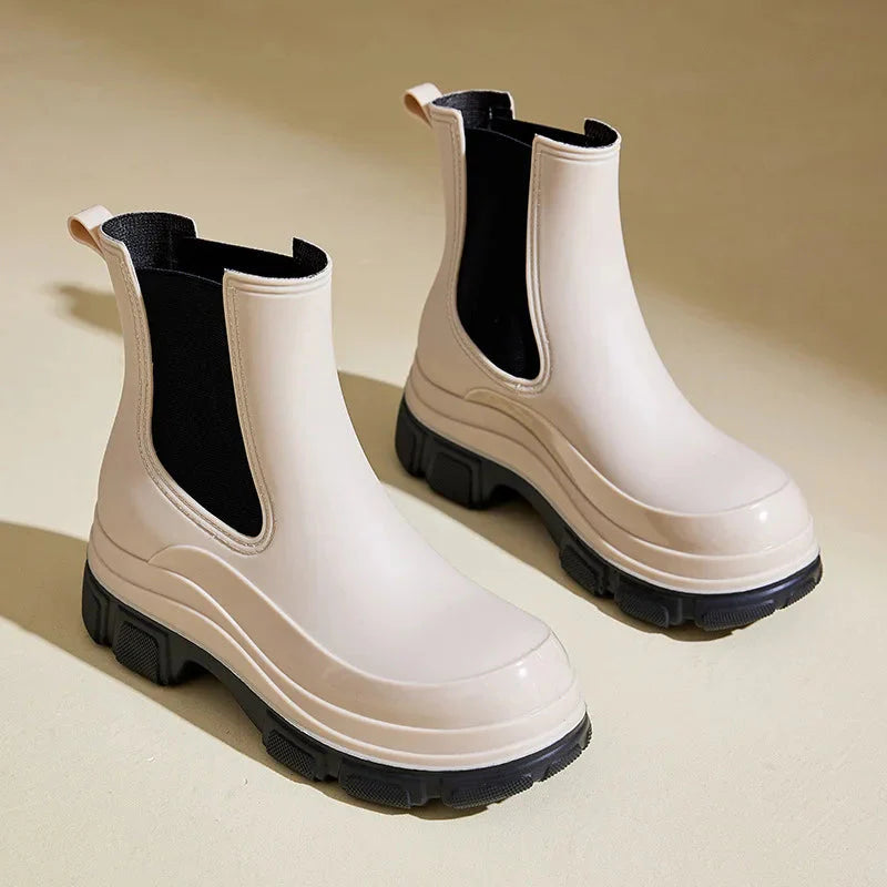 Comfy Low Heel Chelsea Boots for Women - Nocini