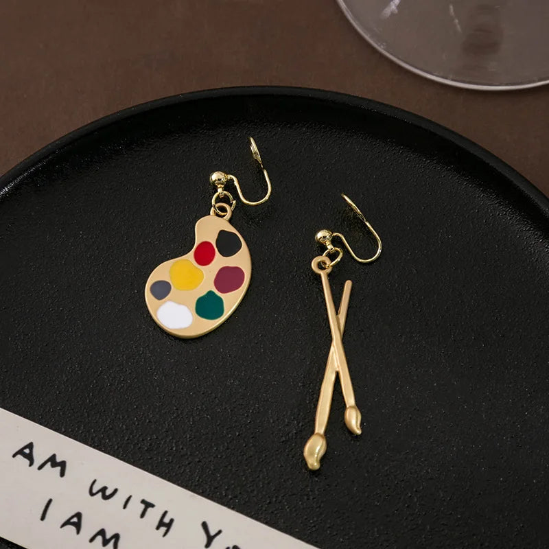 Chic Drop Pendant Earrings