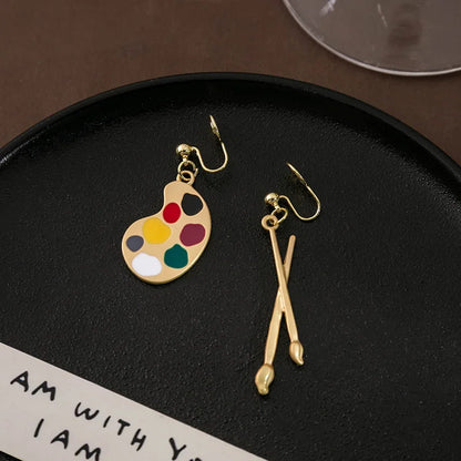 Chic Drop Pendant Earrings