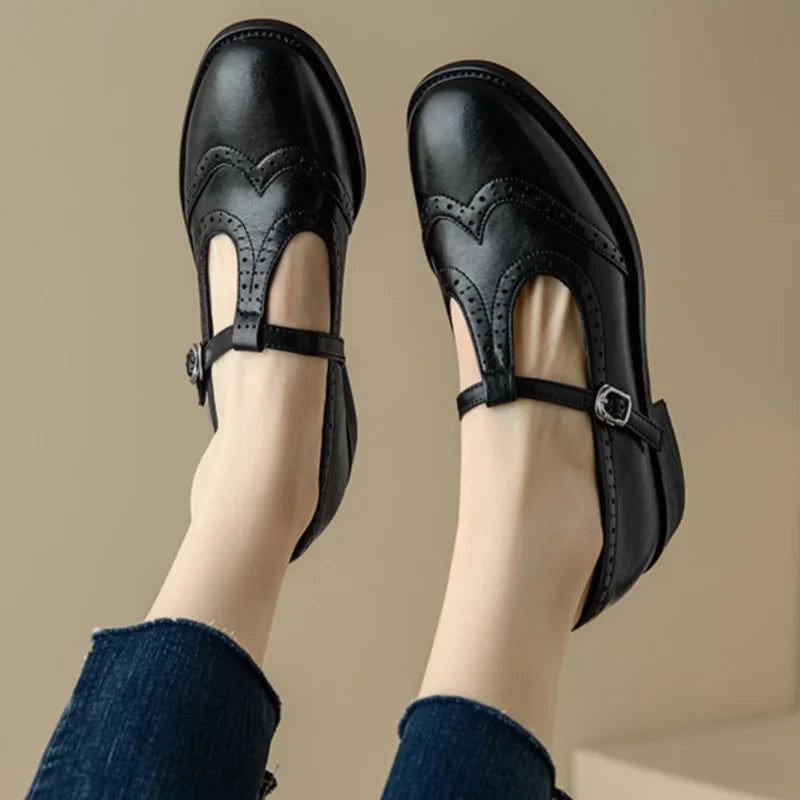 Elegant T-Strap Mary Jane Shoes for Women