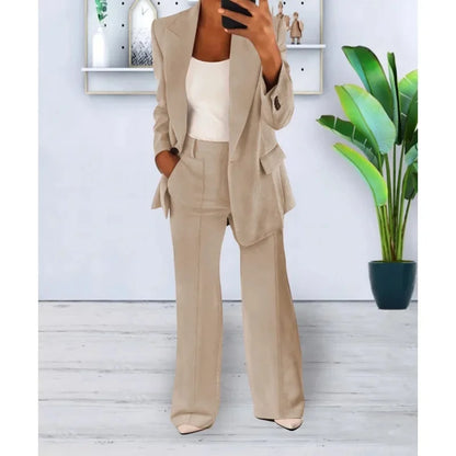 Elegant Women's Classic Fit Trousers Suit - Nocini