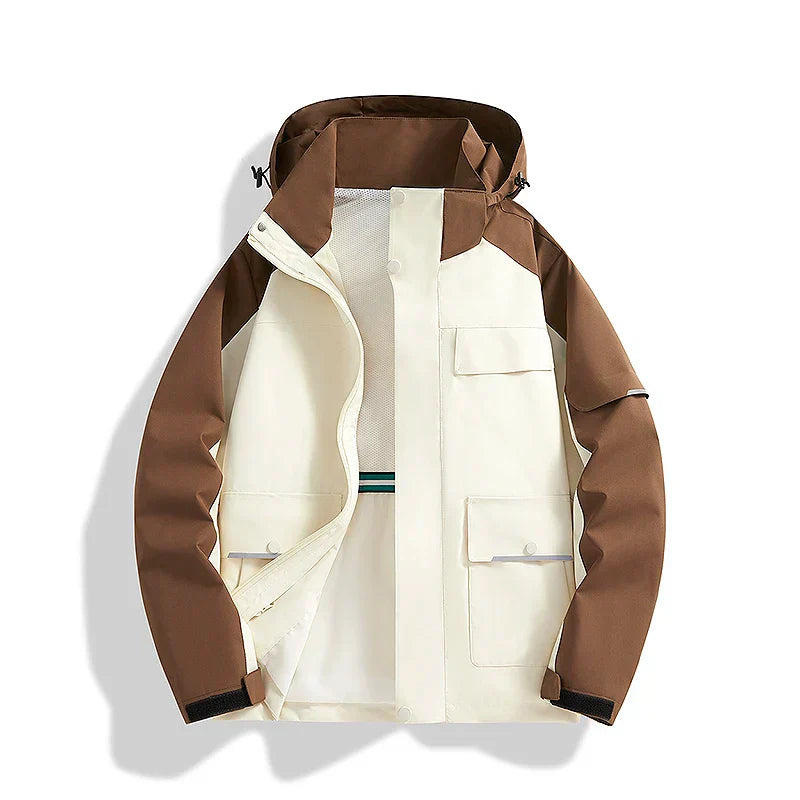 Casual Athletic Colorblock Hoodie Jacket - Nocini