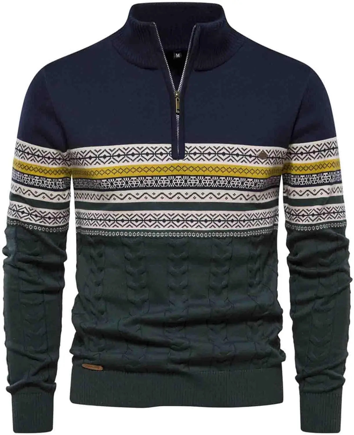Casual Quarter Zip Pullover Sweater