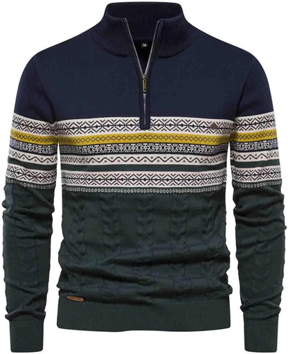 Casual Quarter Zip Pullover Sweater