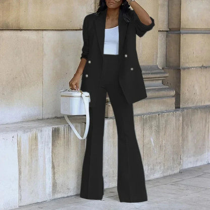 Classic Fit Women's Blazer and Trousers Suit