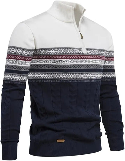 Casual Quarter Zip Pullover Sweater