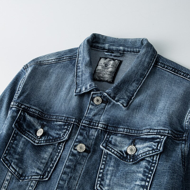 Trendy Biker Style Classic Jeans