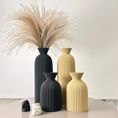 Simple White Ceramic Vase Set - Nocini