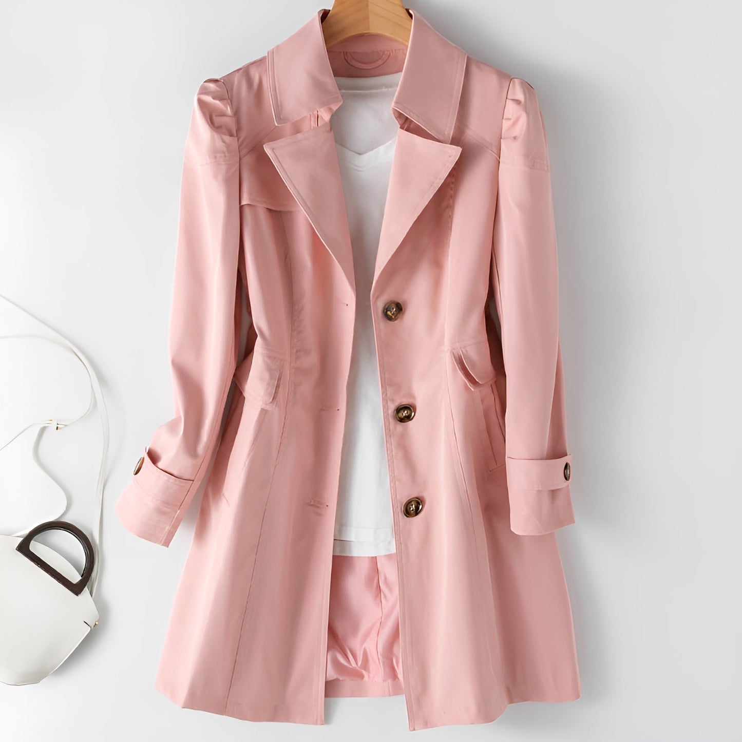 Classic Double Breasted Trench Coat