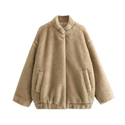 Cozy Faux Fur Women's Parka Jacket
