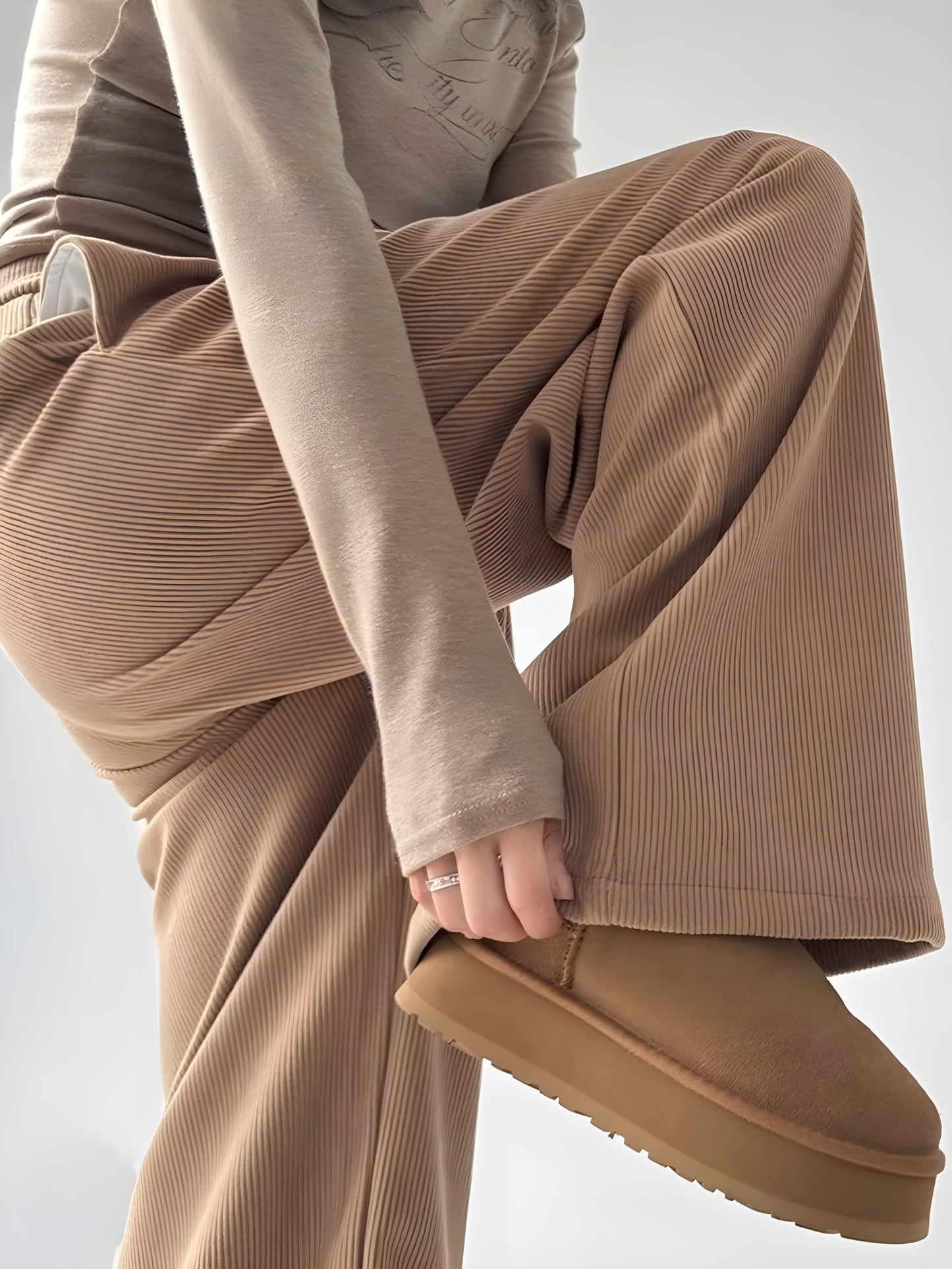 Wide Leg Corduroy Pants