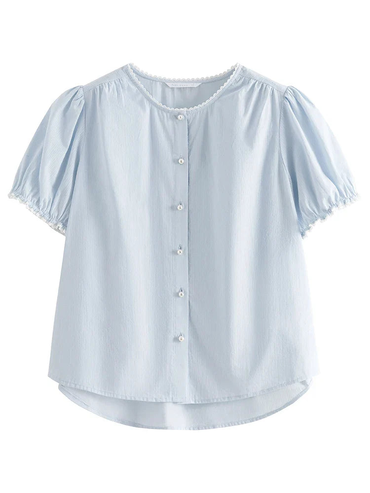 Pretty Floral Women's Cotton Top