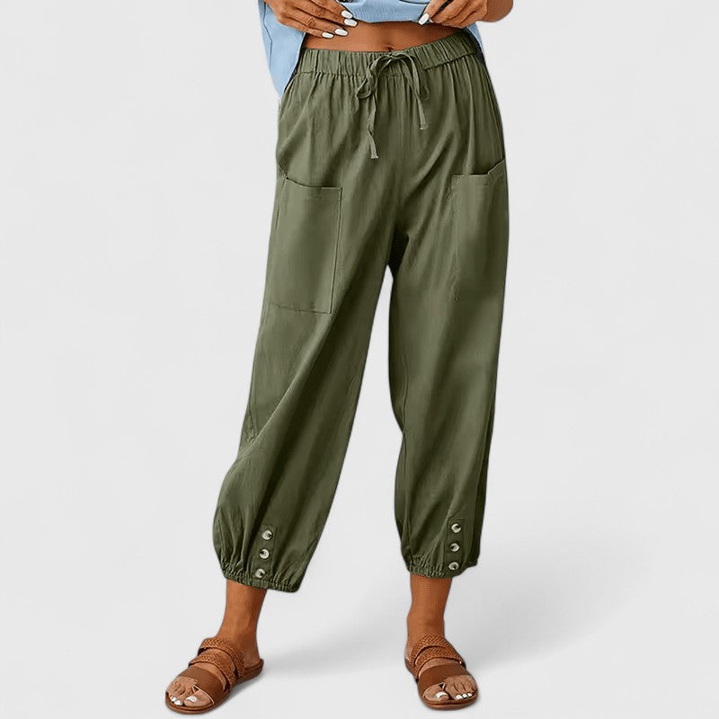 Elegant High Waist Wide Leg Pants