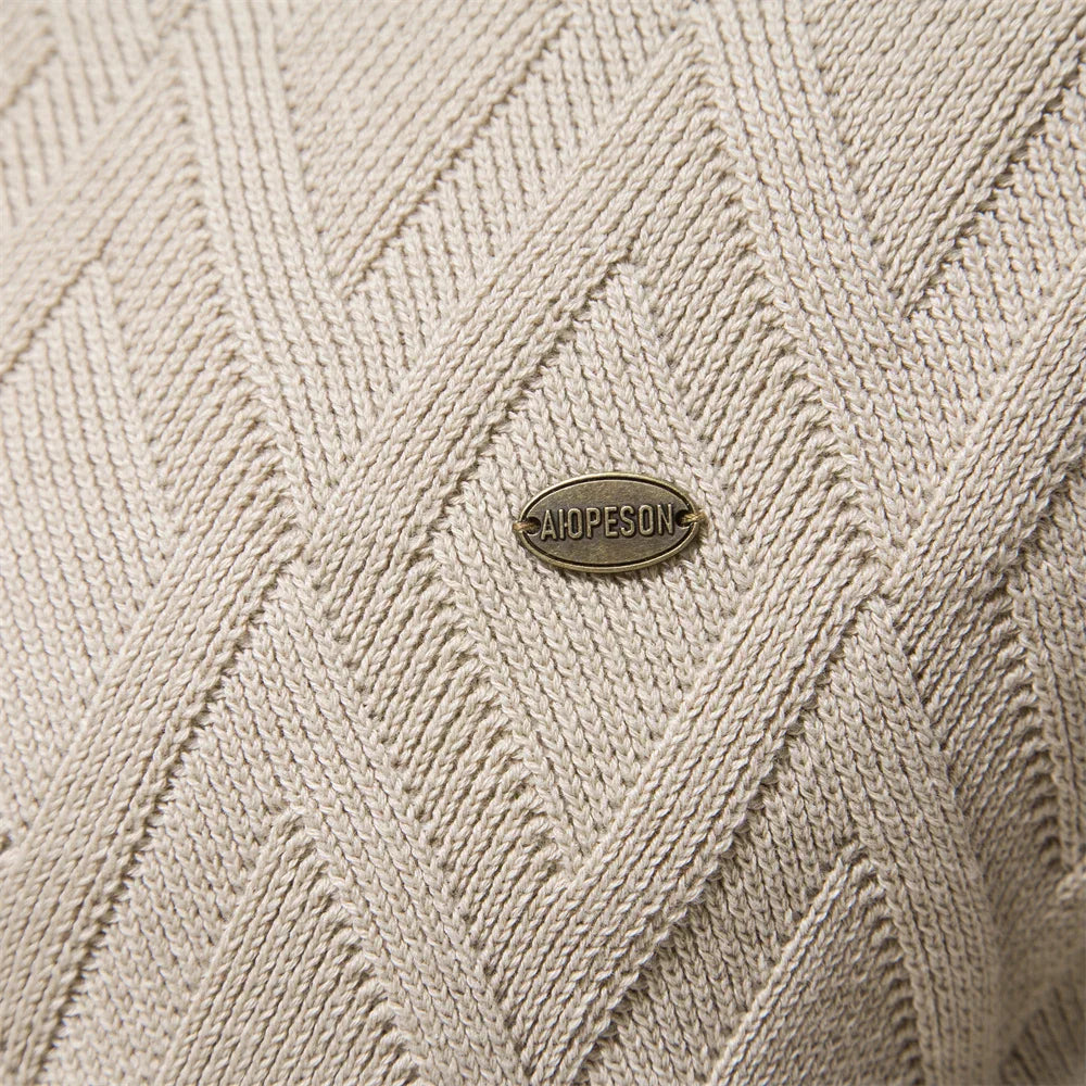 Classic Plaid Crew Neck Sweater