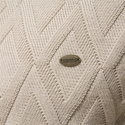 Classic Plaid Crew Neck Sweater