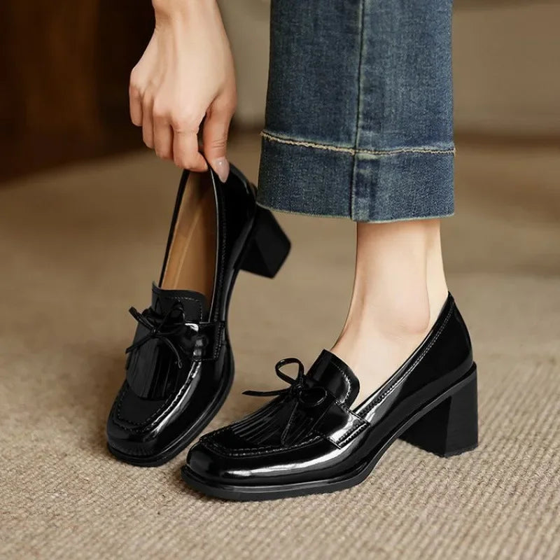 Elegant Women's Loafer Heel Shoes - Nocini