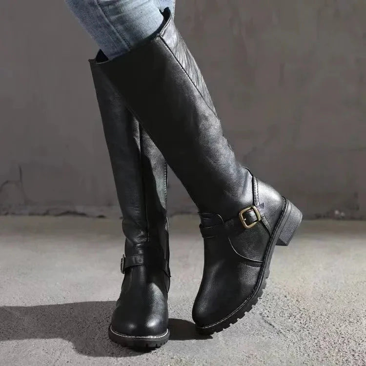 Women's High Heel Knee High Boots - Comfortable Chic Boots - Nocini