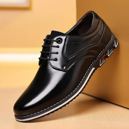 Classic Brown Leather Oxfords