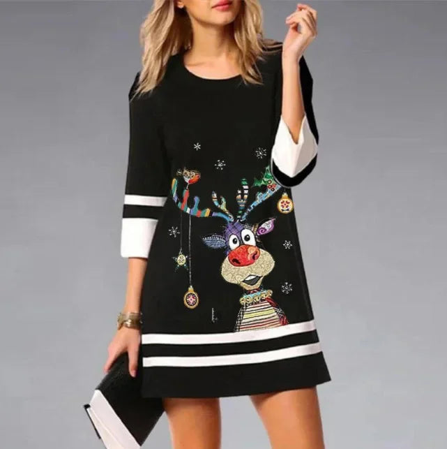 Festive Holiday Mini Party Dress