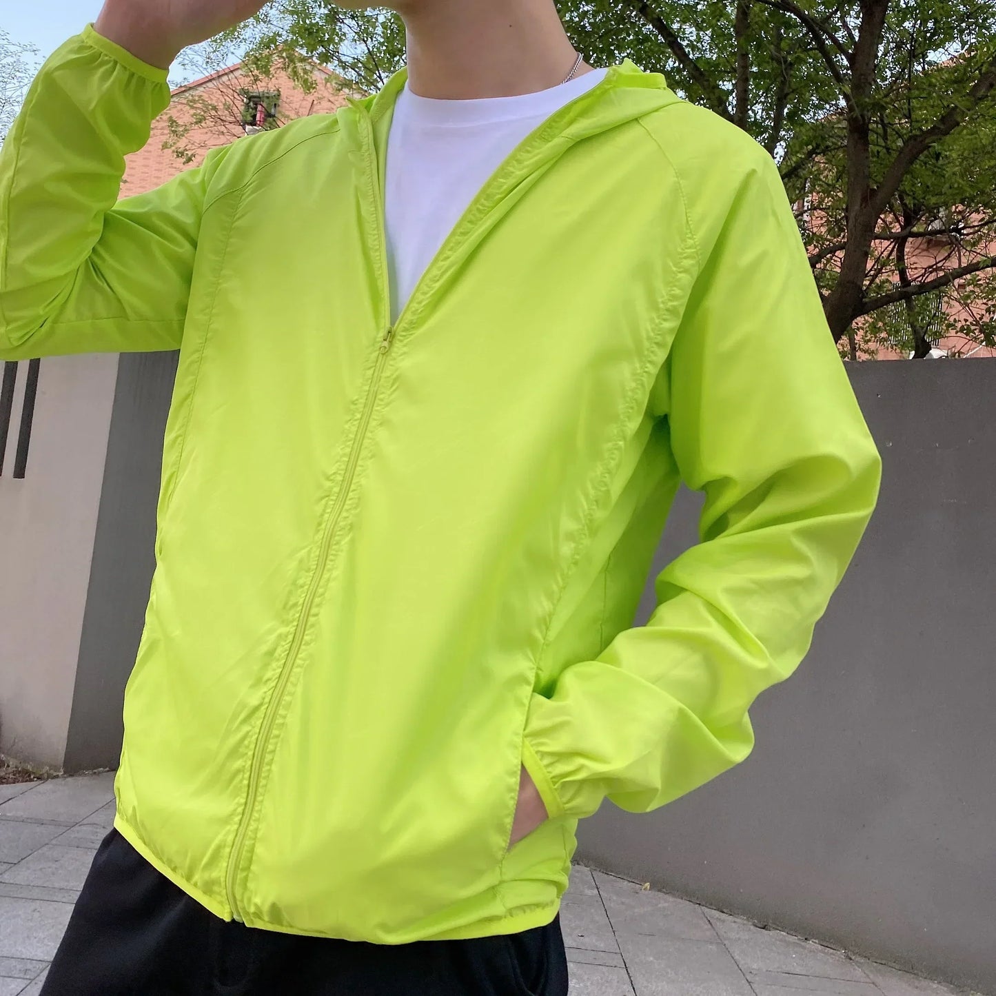 Waterproof Men's Lightweight Windbreaker Coat