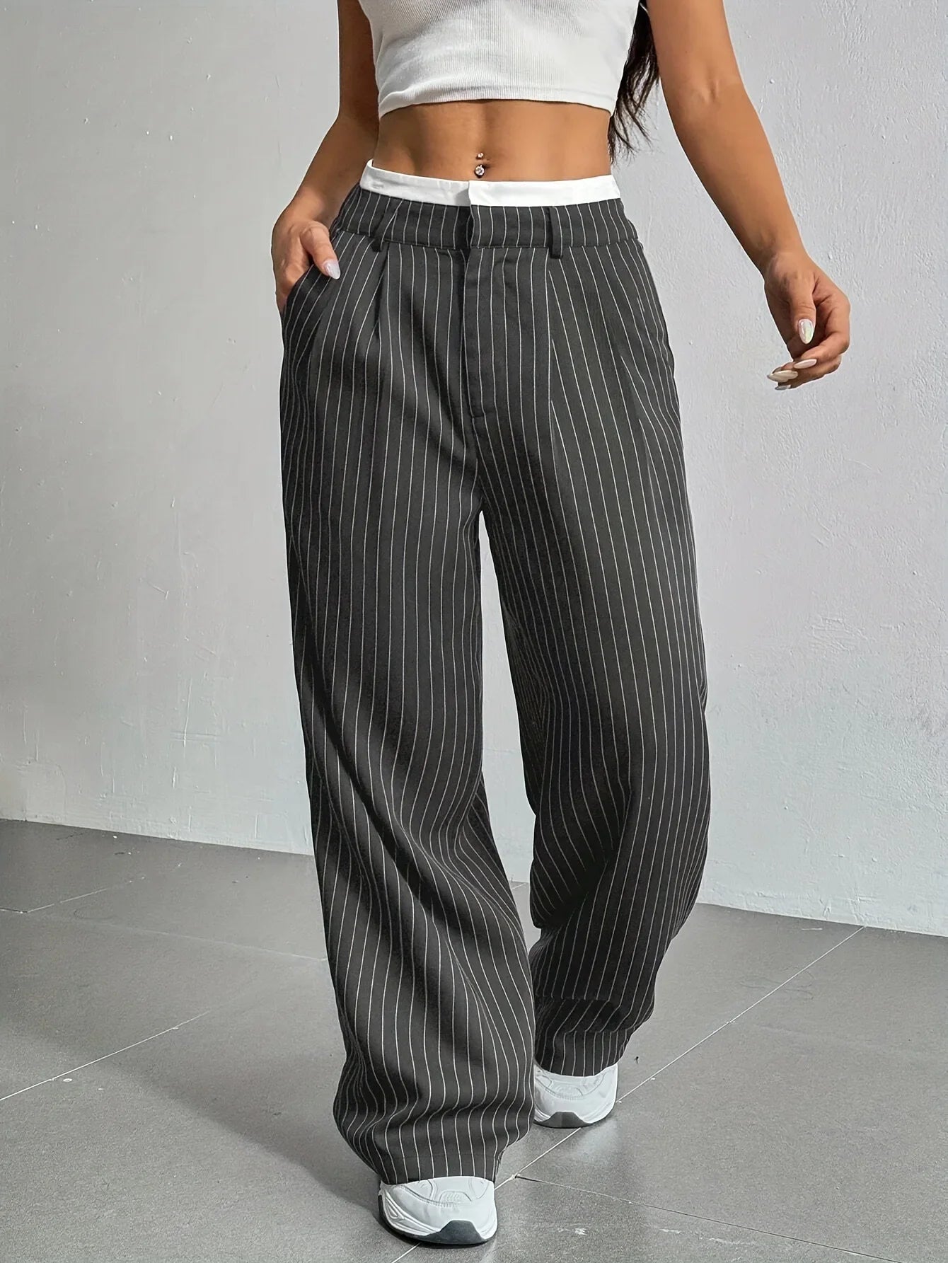Comfortable High Waist Women's Pants - Nocini